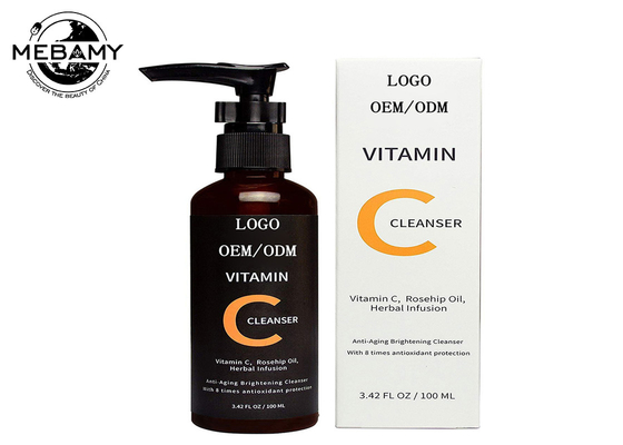 Naturalny Anti Aging / Anti Blemish Face Wash with Vitamin C Mleczny Biały Kolor